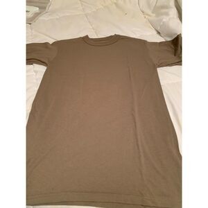 Soffe Brown Crewneck T‑Shirt  Small  Cotton Blend